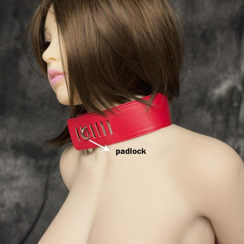 Lockable Leather Armbinder Strap