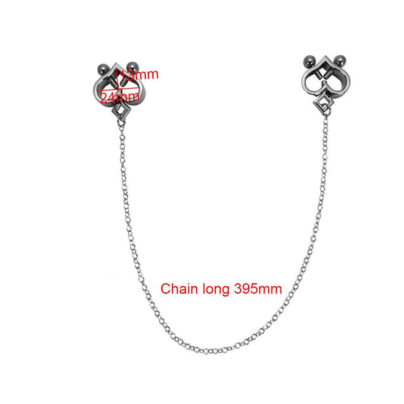 Magnetic Steel Nipple Clamps | Bondage BDSM Toy USA