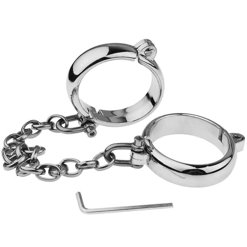 Premium Metal BDSM Handcuffs & Footcuffs