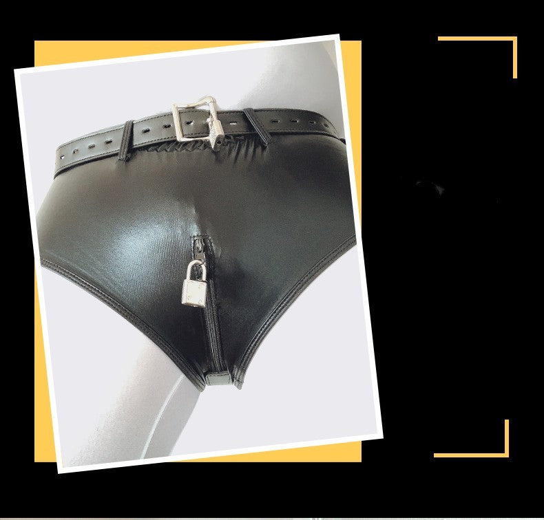 Anal Plug Leather Pants for Self Bondage – Le Château