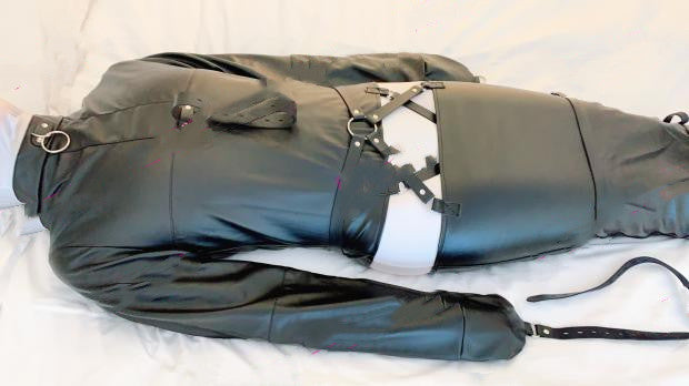 Leggings Leather Self Binding Restraint ® Le Château Bdsm