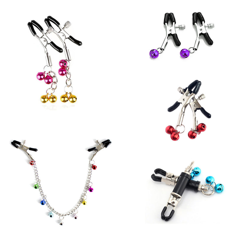 Colorful Nipple Clamp for BDSM – Metal Breast Clips