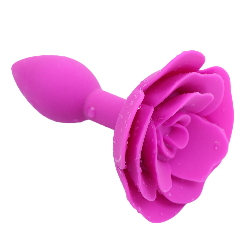 Elegant Rose Silicone Butt Plug