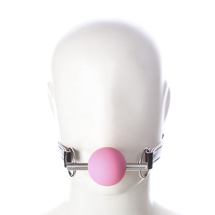 Silicone Ball Gag with Steel Plug