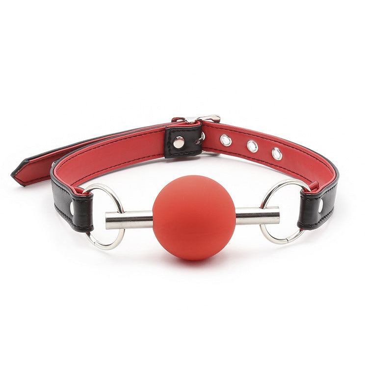 Silicone Ball Gag with Steel Plug