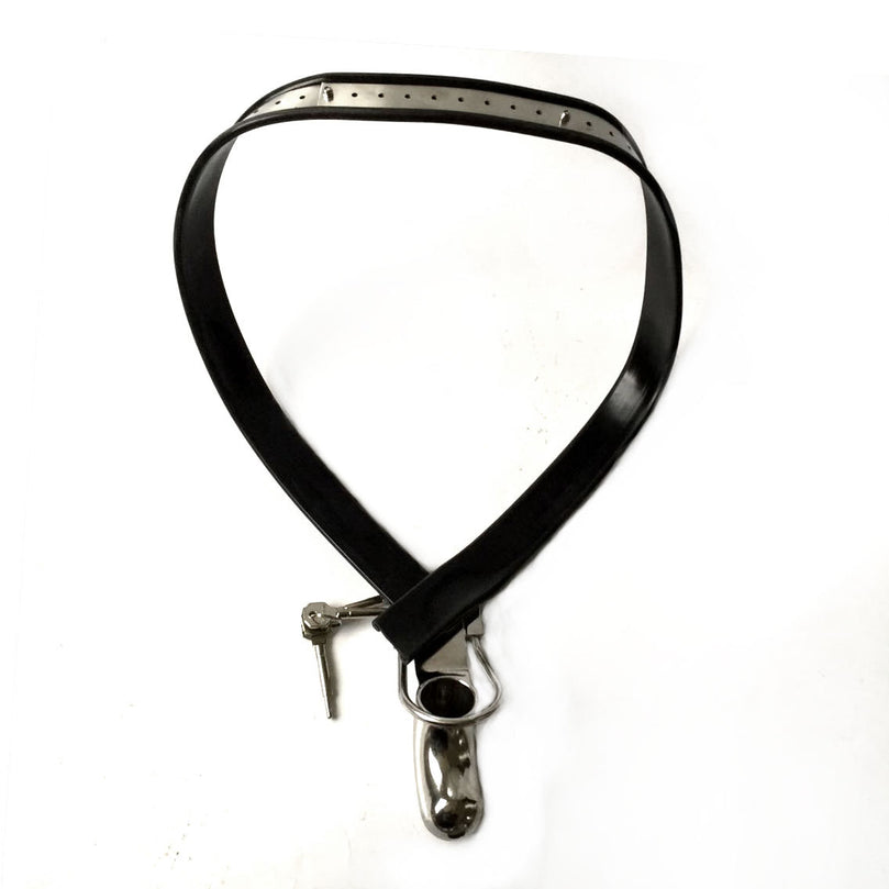 Lockable Male Chastity Belt – Steel BDSM Control Gear