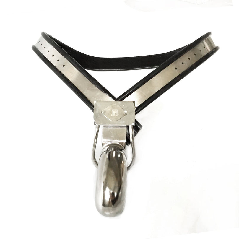 Lockable Male Chastity Belt – Steel BDSM Control Gear