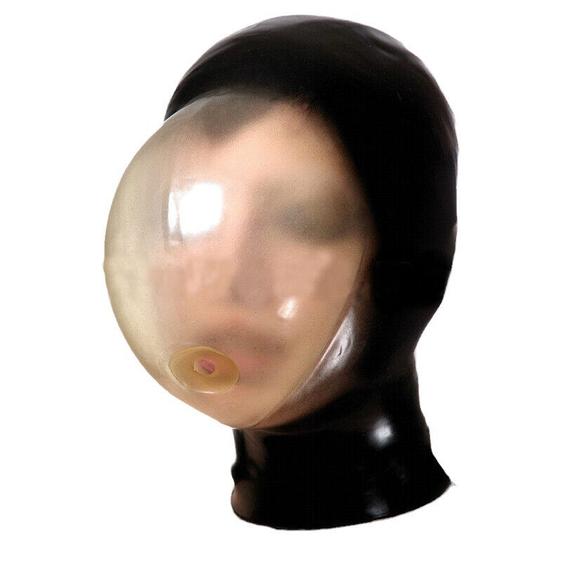 Breathplay Latex Mask - Seamless Zipper Hood