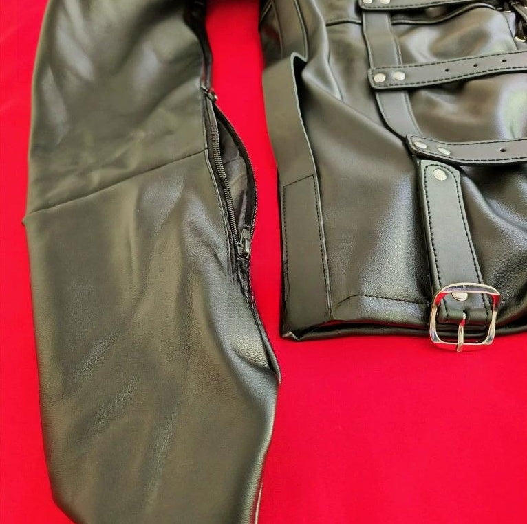 Heavy Leather Straightjacket | Premium Bondage Gear USA