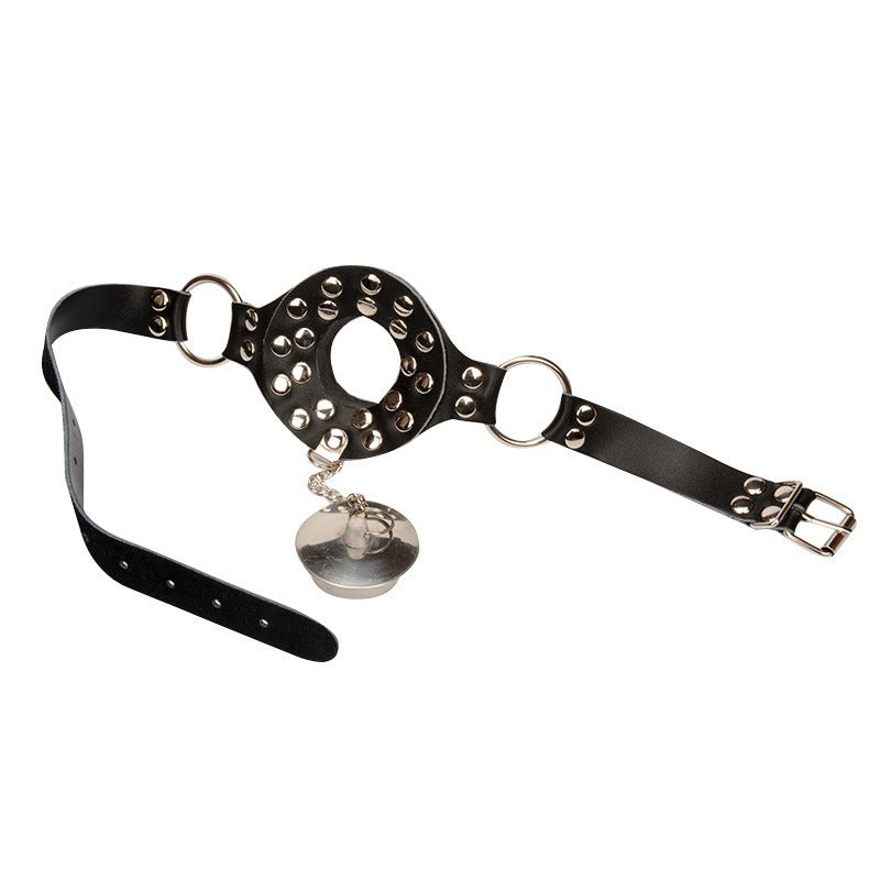 Stainless Steel Gag with Leather