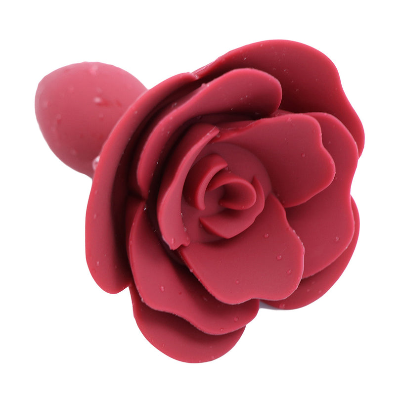 Elegant Rose Silicone Butt Plug