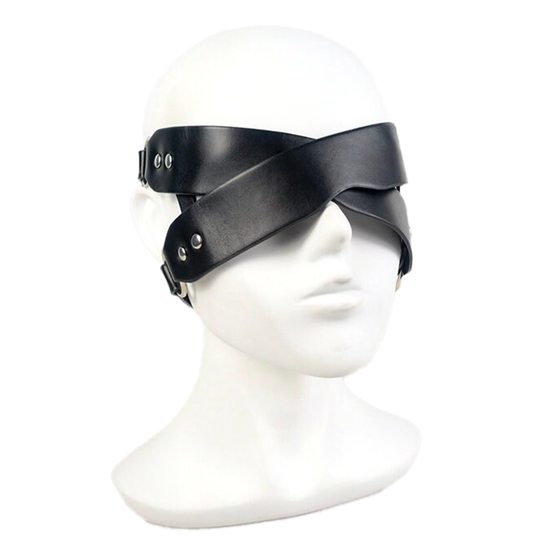 Leather Bondage Blindfold
