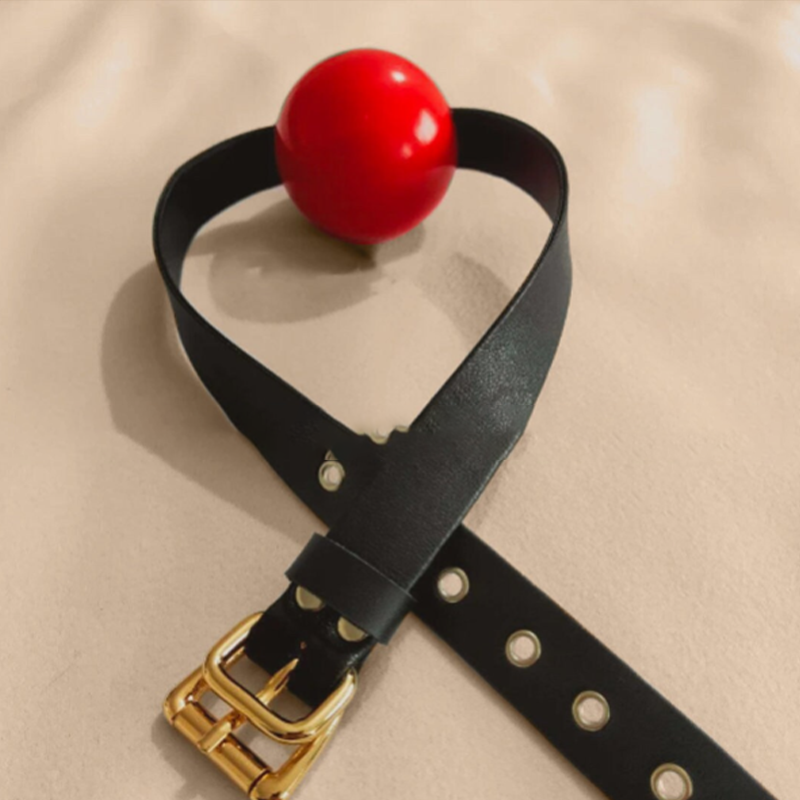 Red Silicone Ball Gag 5.5cm for BDSM & Bondage Play