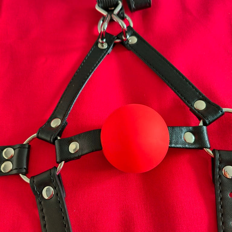 Harness Red Ball Gag ® Le Château Bdsm