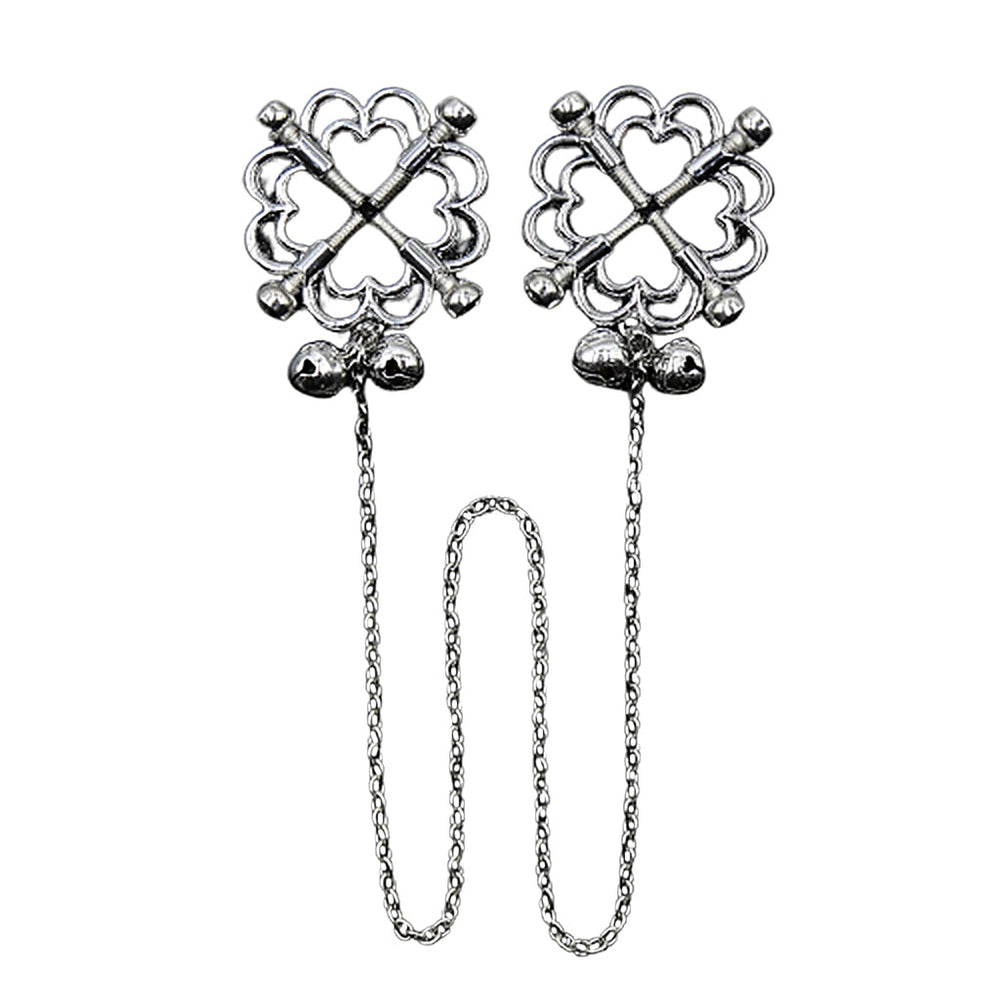 Iron Chain Nipple Clamps – BDSM Bondage Play Accessory