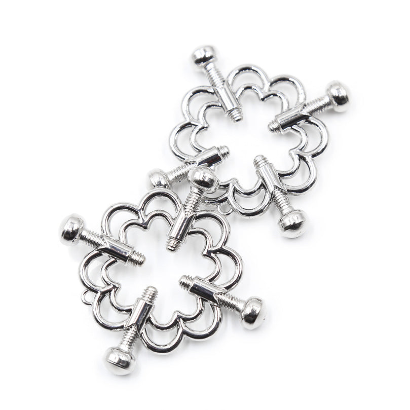 Iron Chain Nipple Clamps – BDSM Bondage Play Accessory