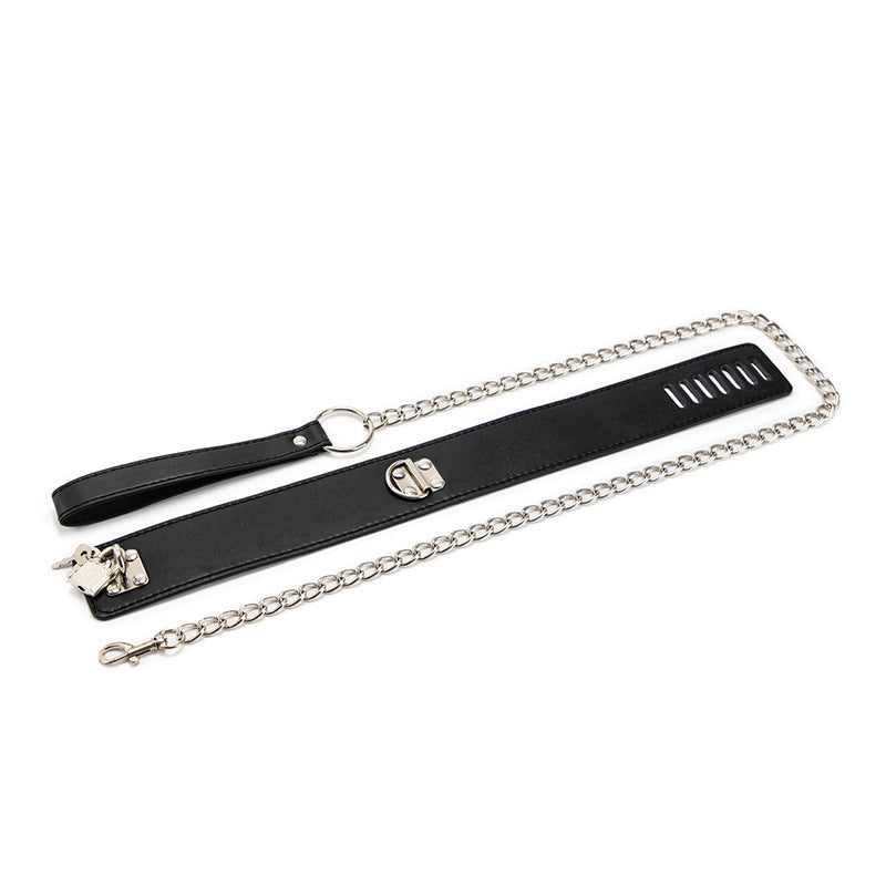 Leather Bondage Collar | BDSM Leash for Roleplay Fun