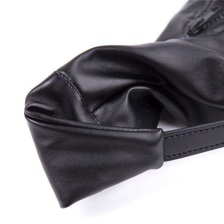 Leather Bondage Boots