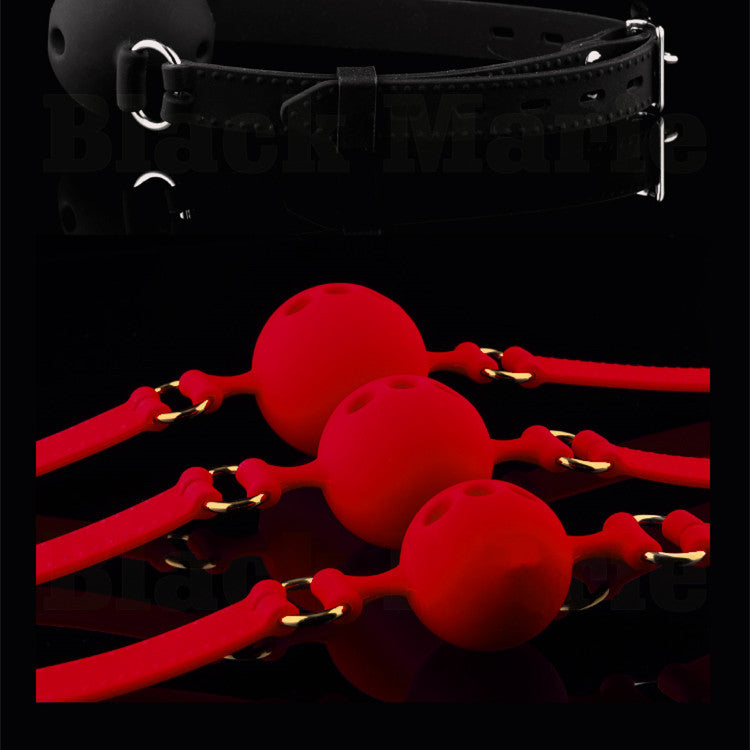 Silicone Red Gag for Bondage Play