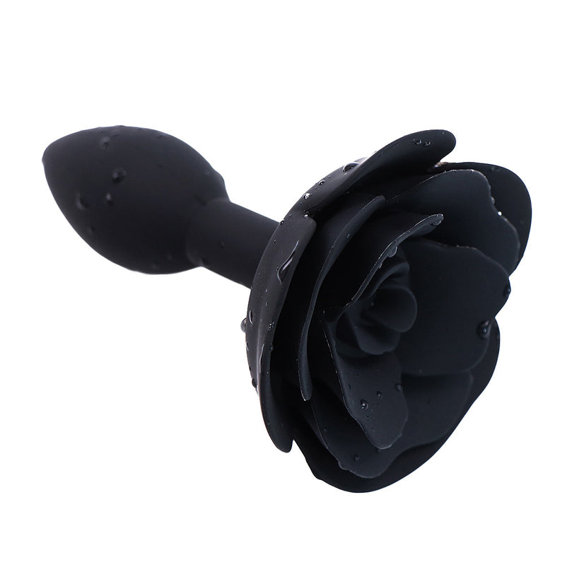 Elegant Rose Silicone Butt Plug
