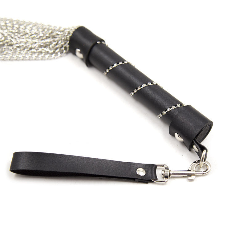 Heavy Duty Iron Chain Whip – BDSM Bondage Toy for Play