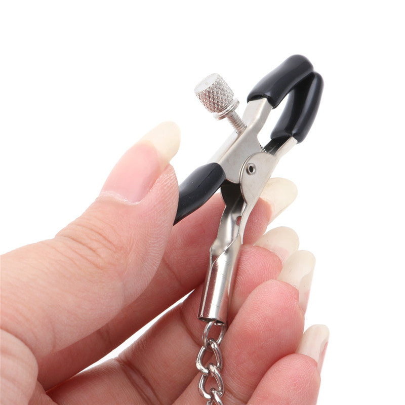 Double Nipple Clips | Bondage Nipple Clamps for BDSM Play