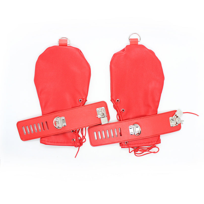 Ultra Restrictive Latex Gloves ® Handcuffs Restraint