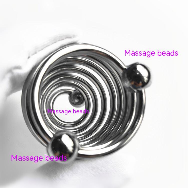 Metal Spiral Penis Ring for Men