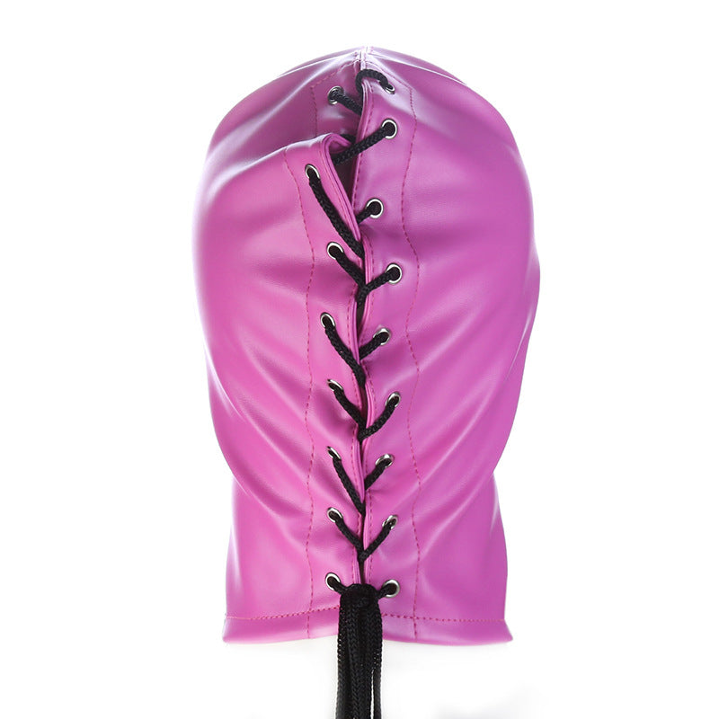 Black PU Leather Hood ® Le Château Bdsm
