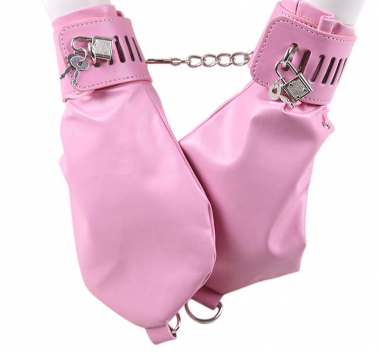 Ultra Restrictive Latex Gloves ® Handcuffs Restraint