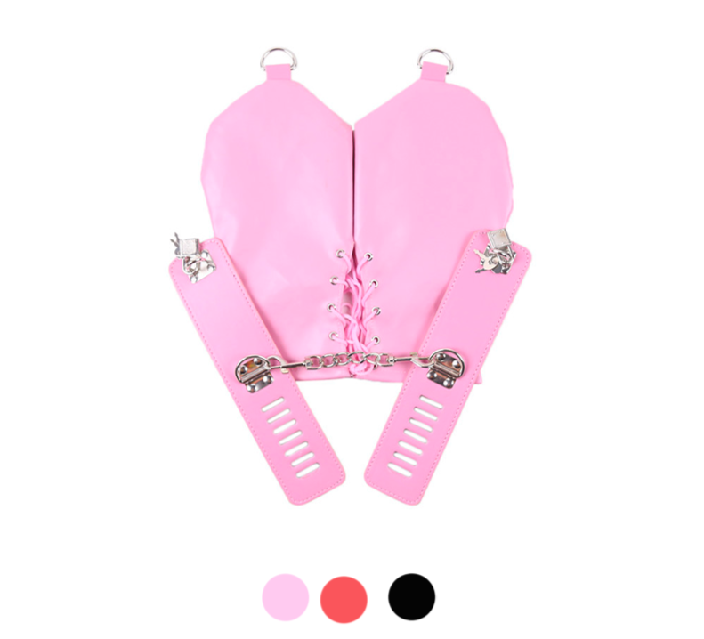 Ultra Restrictive Latex Gloves ® Handcuffs Restraint