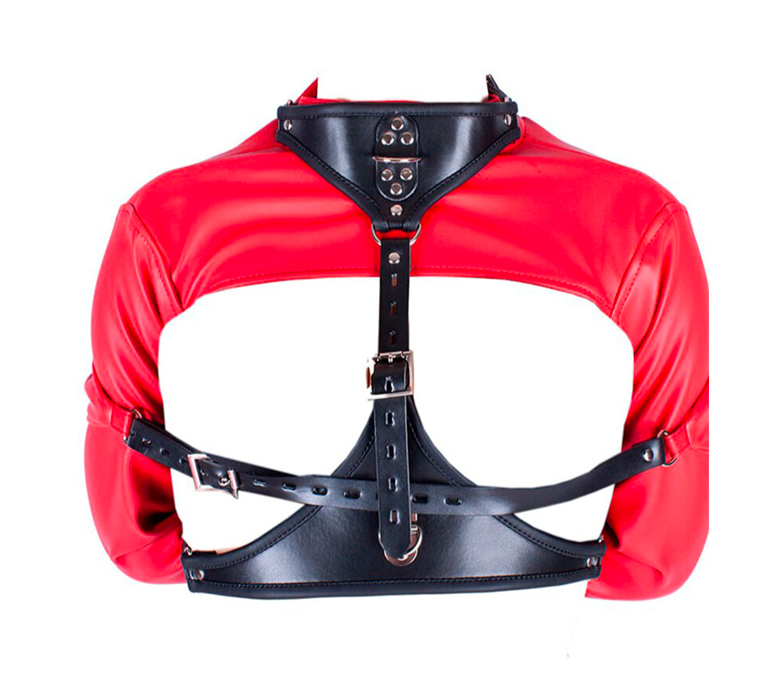 Red Leather Bondage Suit – Extreme Self-Bondage Gear USA