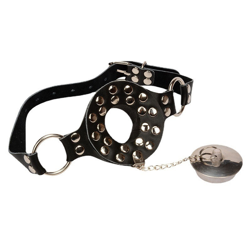 Stainless Steel Gag with Leather