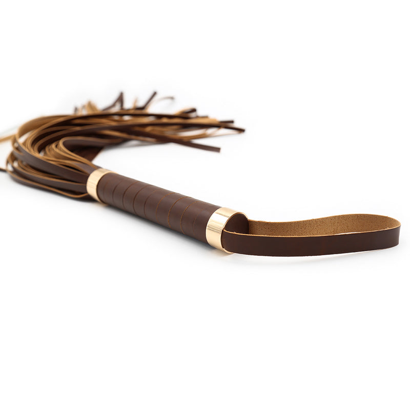 Premium Leather Bondage Whip | BDSM Toy for Torture Play