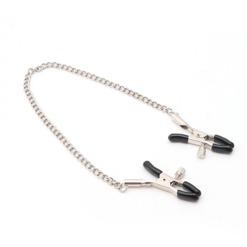 Double Nipple Clips | Bondage Nipple Clamps for BDSM Play