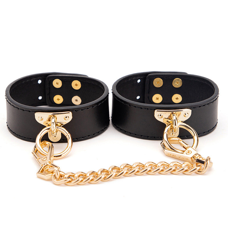 Leather Bondage Cuffs for Women – BDSM Slave Restraints