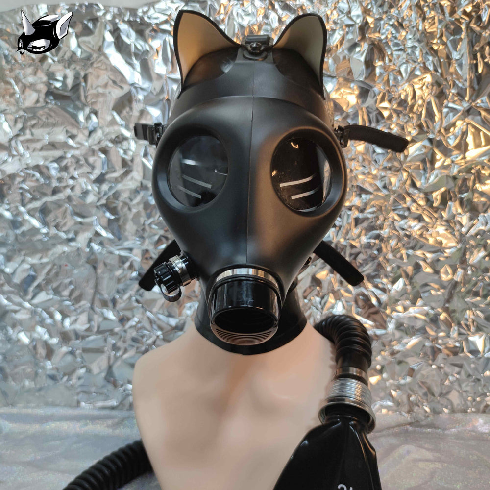 Latex Bondage Maske für Selbstfesselung