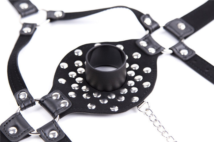 Self Bondage Toy - Gag Harness Plug