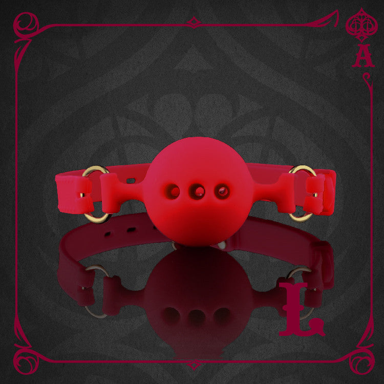 Silicone Red Gag for Bondage Play
