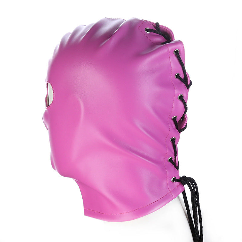 Black PU Leather Hood ® Le Château Bdsm