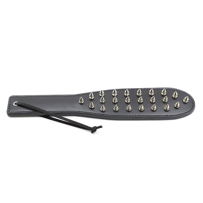 Spiked Leather BDSM Paddle – Self Bondage Spank Tool USA