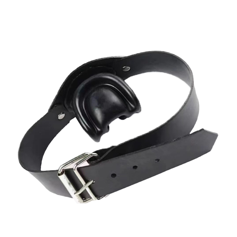 Latex Leather Gag for Self Bondage