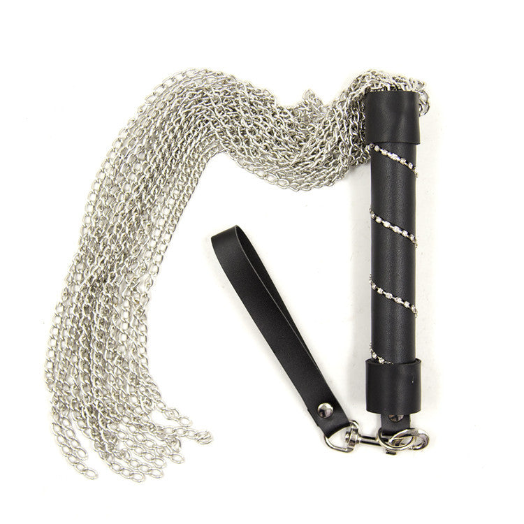 Heavy Duty Iron Chain Whip – BDSM Bondage Toy for Play