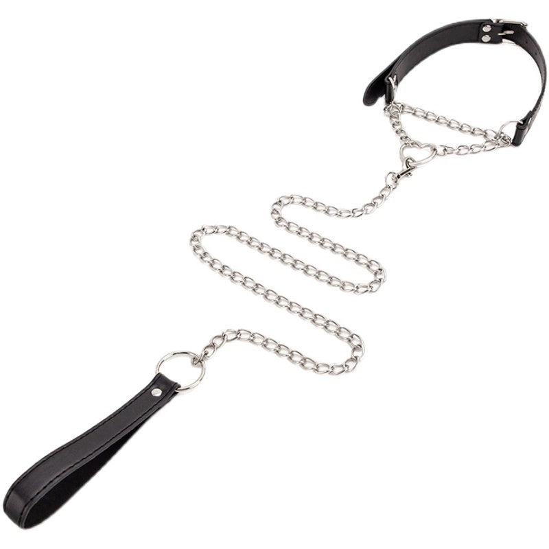 Leather Bondage Collar | BDSM Leash for Roleplay Fun