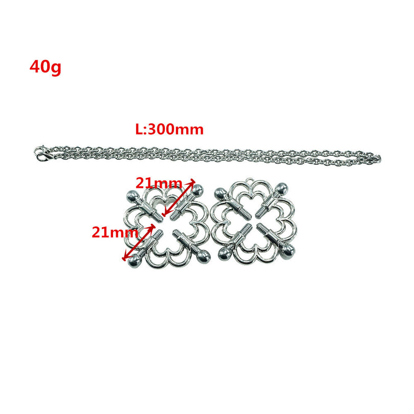 Magnetic Steel Nipple Clamps | Bondage BDSM Toy USA