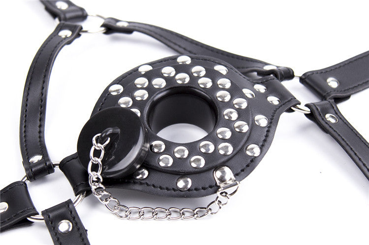 Self Bondage Toy - Gag Harness Plug