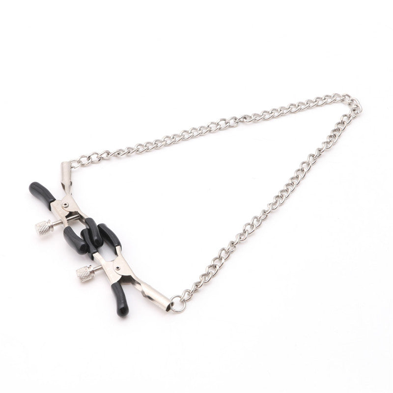 Double Nipple Clips | Bondage Nipple Clamps for BDSM Play
