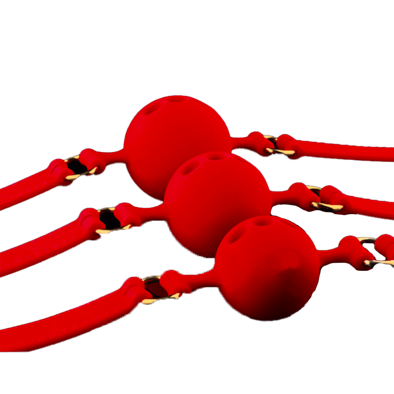 Silicone Red Gag for Bondage Play