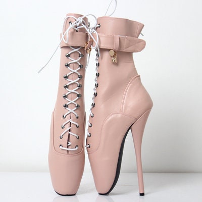 18cm Ballet Bondage Heels | Lace-up Stiletto Boots