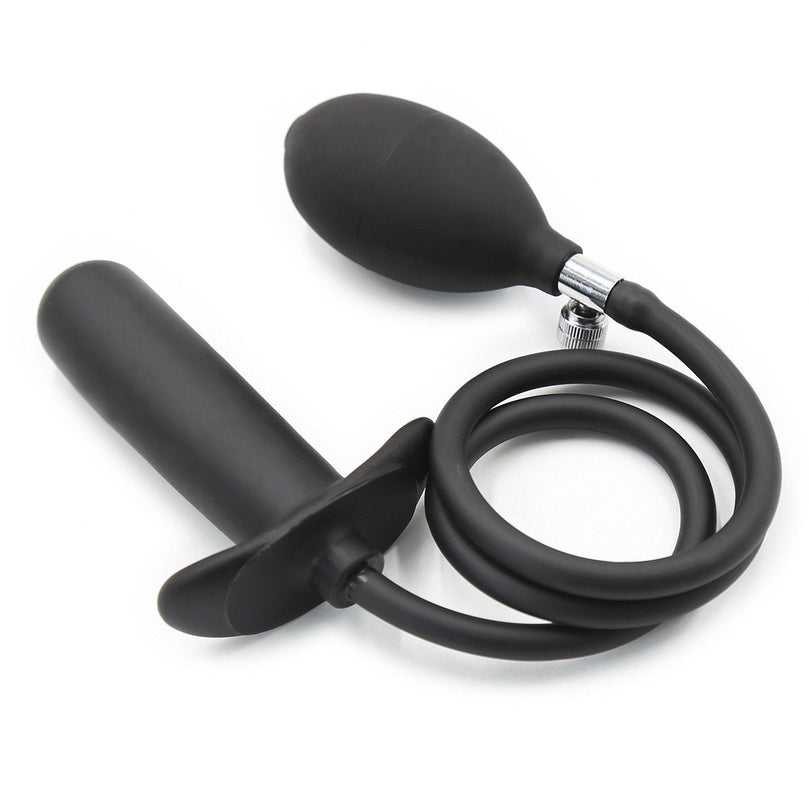 Inflatable Rubber Anal Plug for Bondage & Self Play